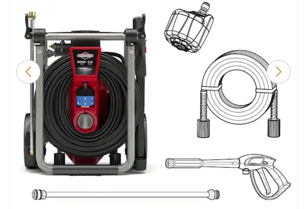Briggs & Stratton Corded Electric Pressure Washer 2000 PSI 3.5 GPM
