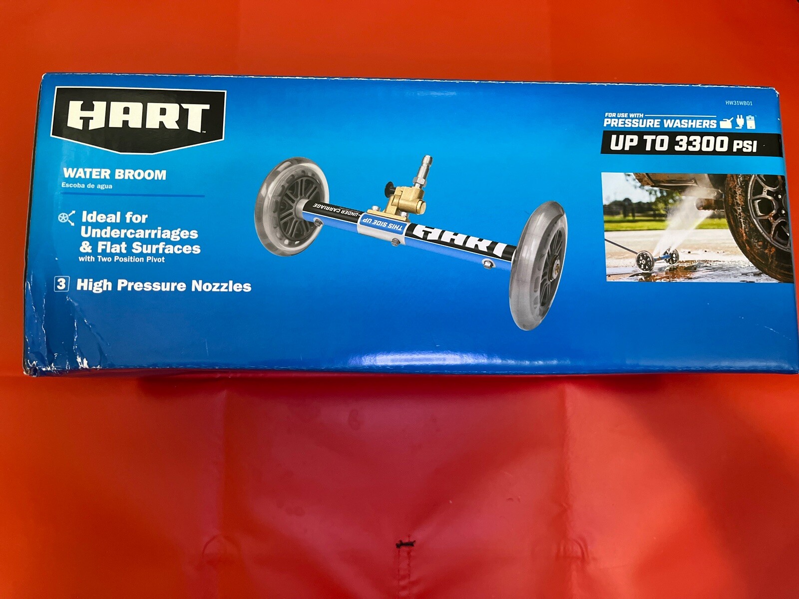 * NEW * HART 11” Inch Water Broom Undercarriage Surface Cleaner Pressure