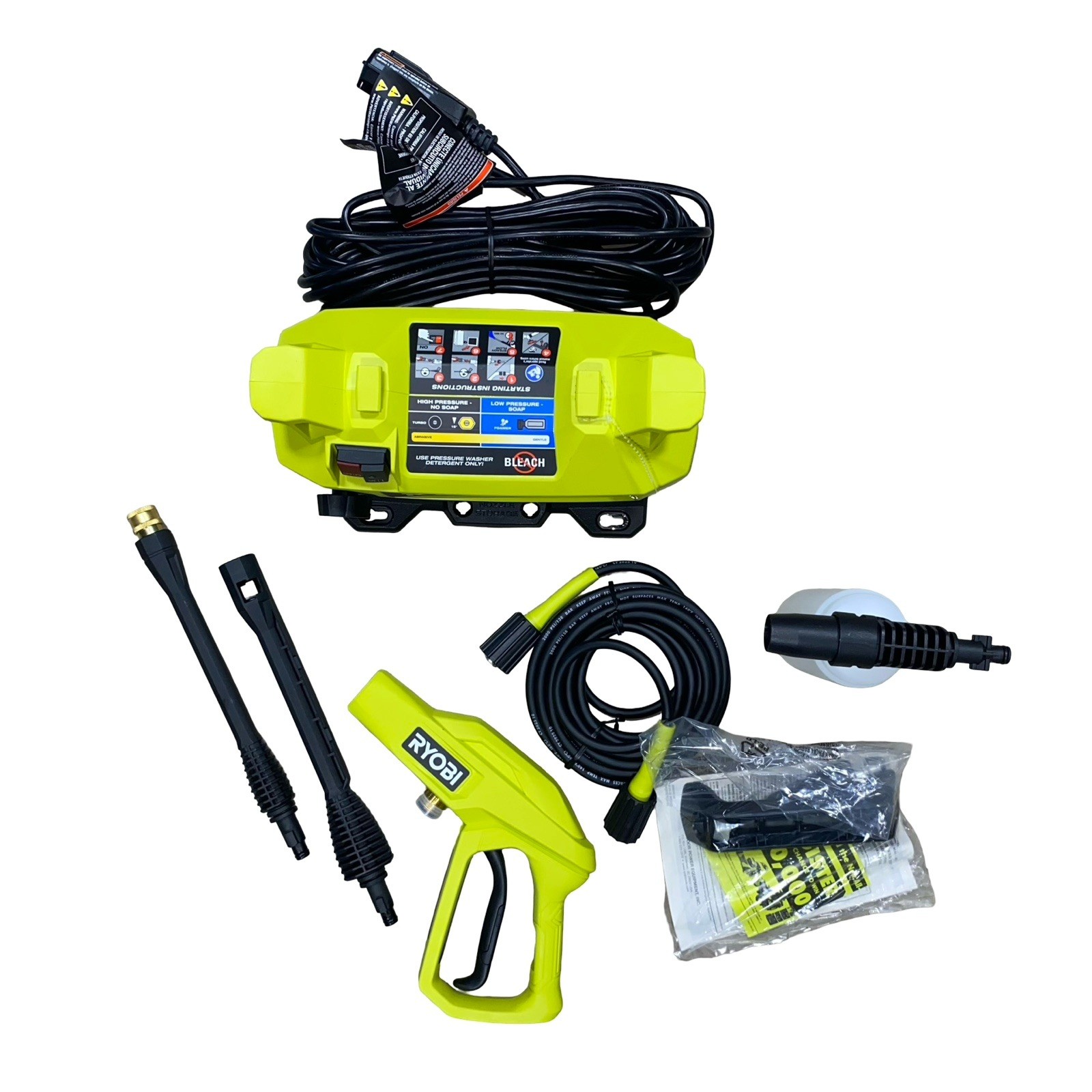 RYOBI 1800 PSI 1.2 GPM Cold Water Corded Electric Pressure Washer RY141803
