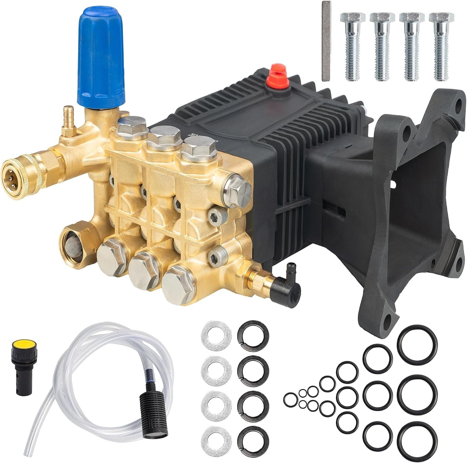 4400 PSI Aluminum Pressure Washer Pump – 4 GPM, Easy Setup, Compatible with S…