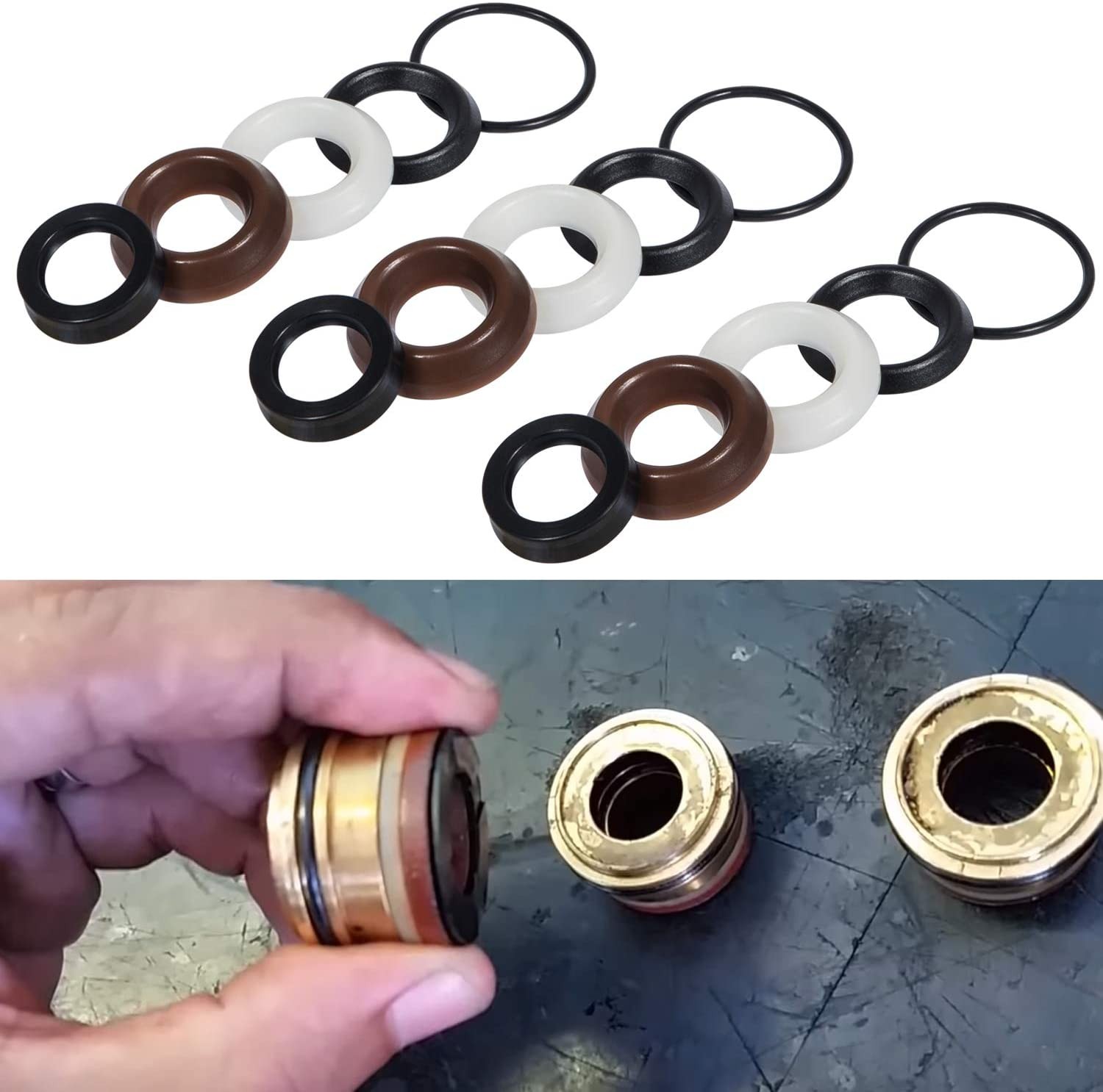 Pressure Washer Seal Kit 5019006400 for Comet Pump ZWD2530G , ZWD4030G, ZWD4040G