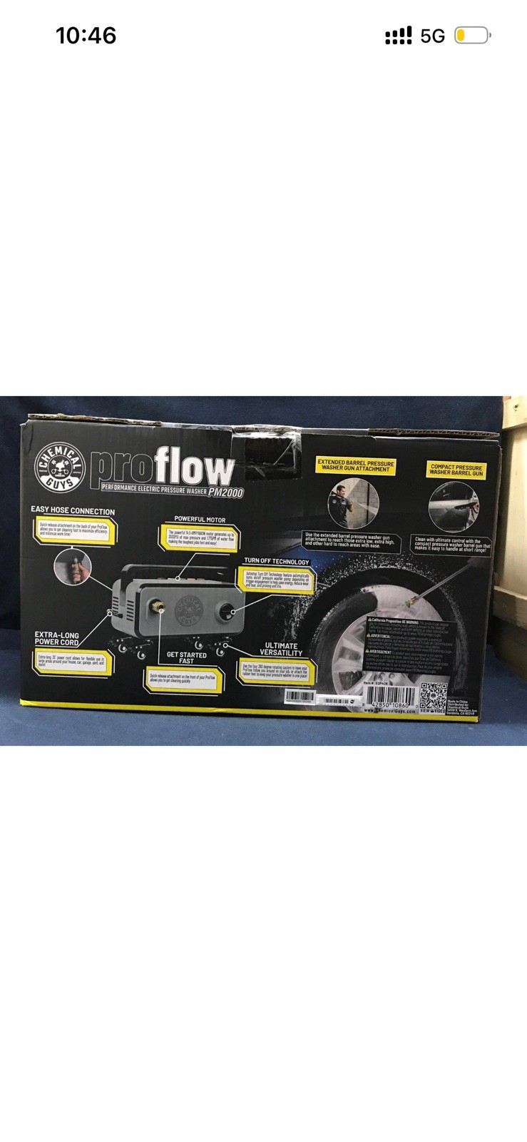 Chemical Guys ProFlow PM2000 2030 PSI 1.77 GPM Compact w/ Gun Hose EQP408