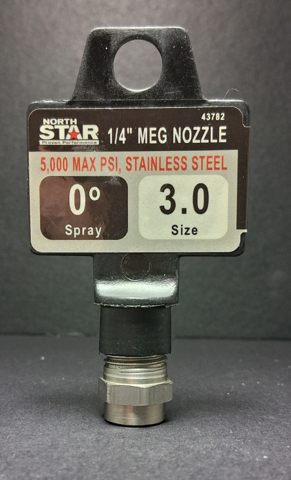 USA Meg 00030 Jetwash 0°, Size 3.0 Pressure Washer Spray Nozzle 1/4″ NPT S/S