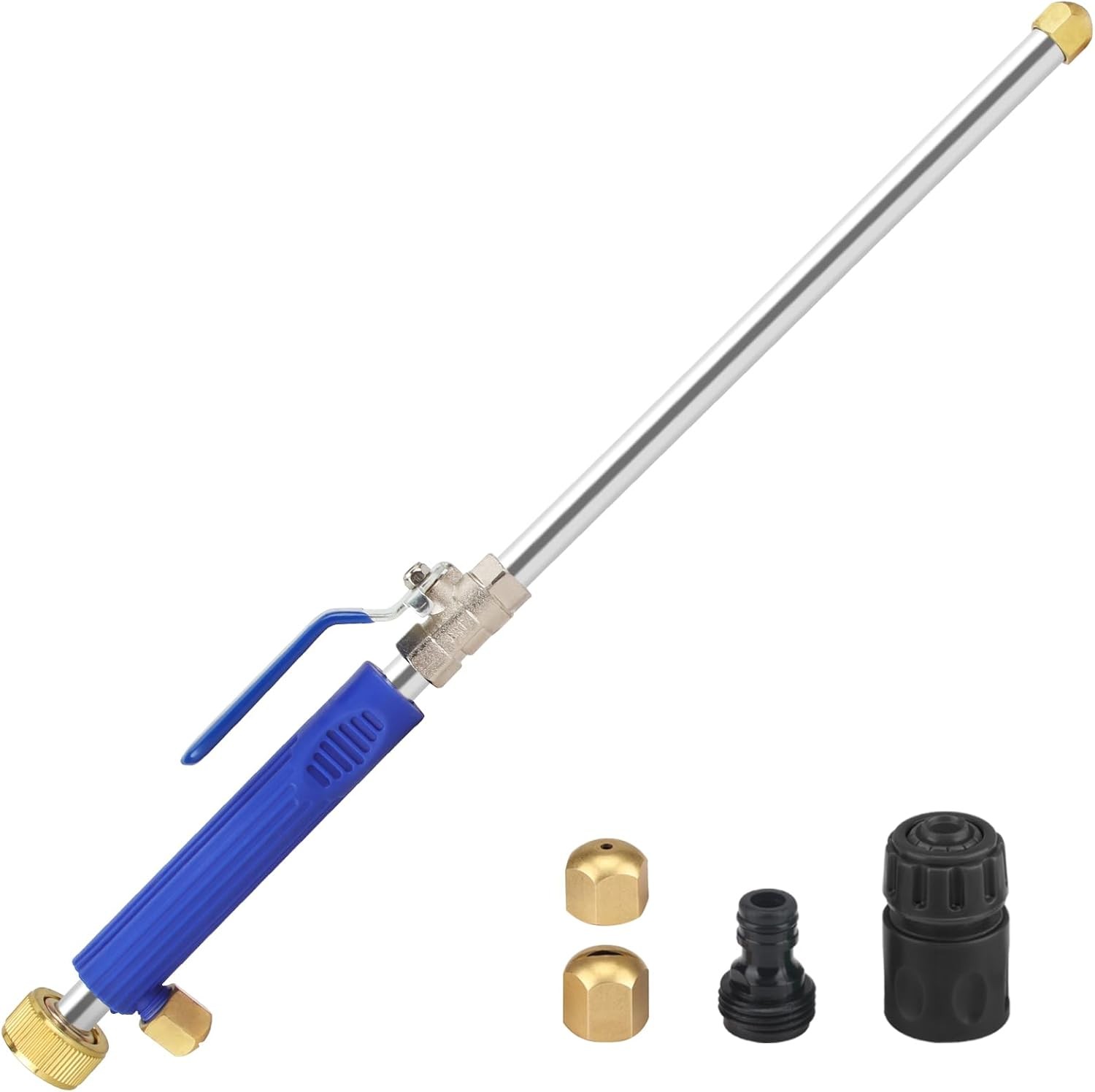 5000 PSI Jet Nozzle for Garden Hose with 2 Nozzles & Quick Connectors