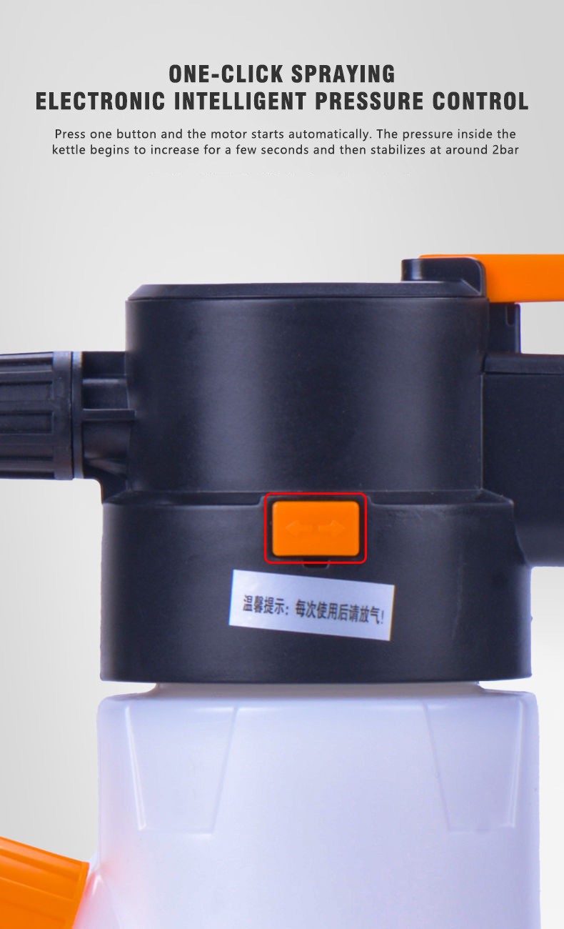 Electric Car Foam Sprayer Foam Sprayer for Car Wash with USB Rechargeable 52WY