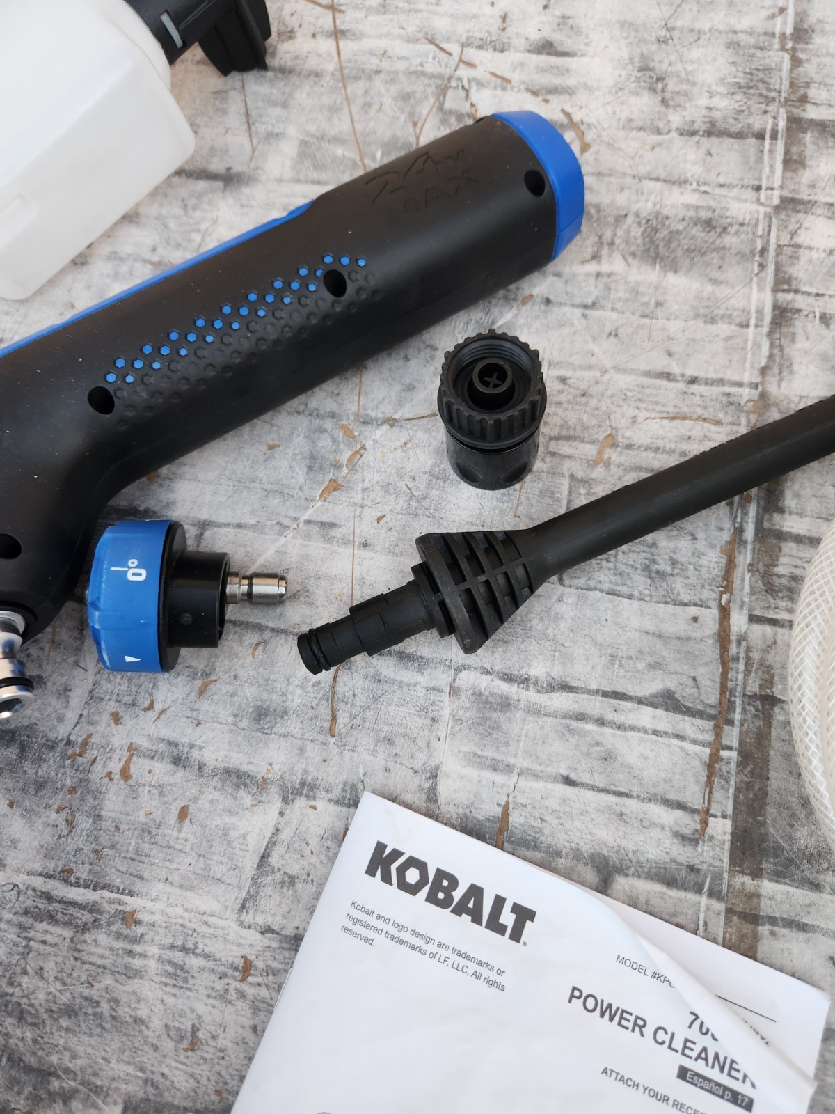 Kobalt Brushless 24v 700 PSI Power Cleaner * Light Used * Tool Only.