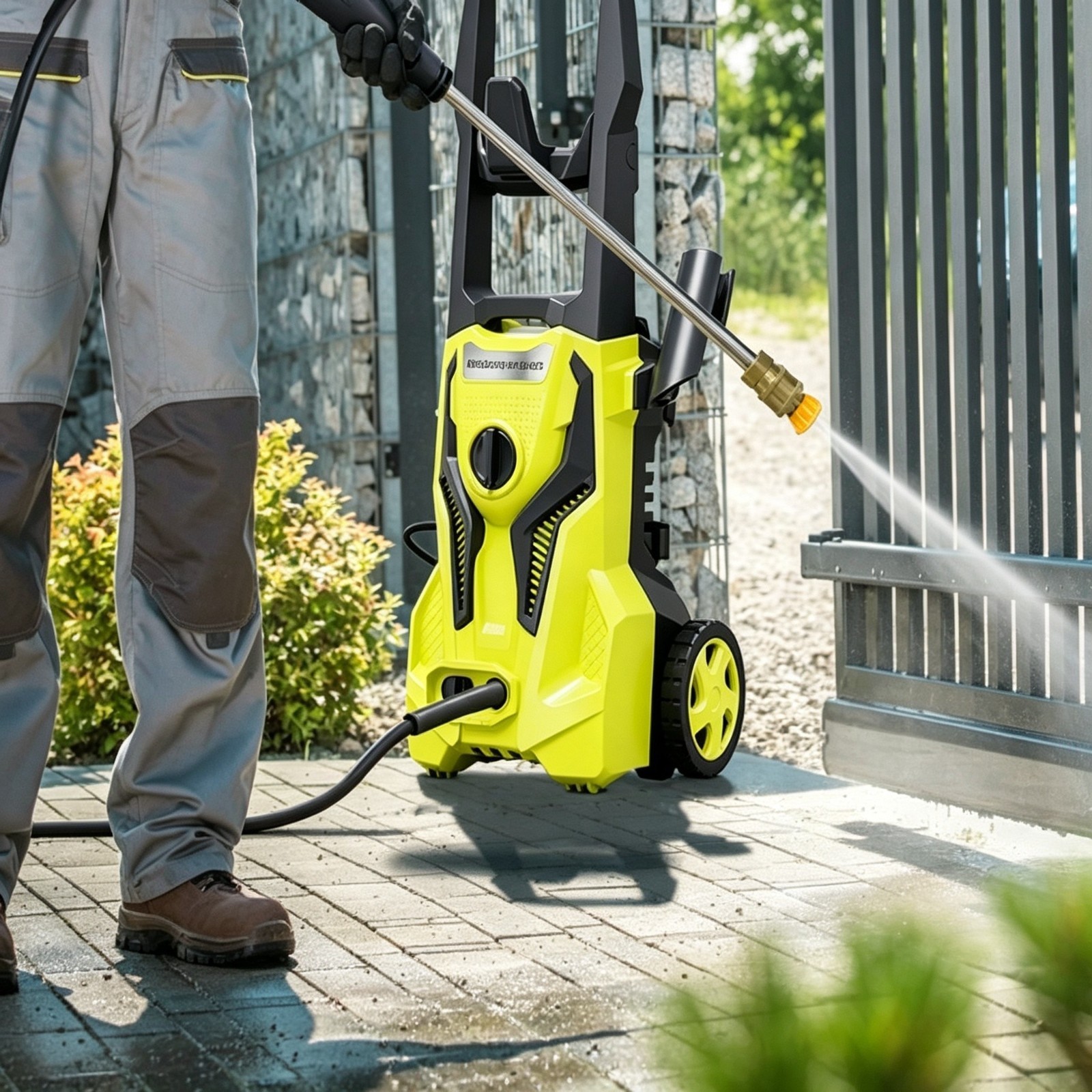Pressure Washer 4200PSI 2.5GPM, Foam Cannon, Stainless Steel Lance, for Car