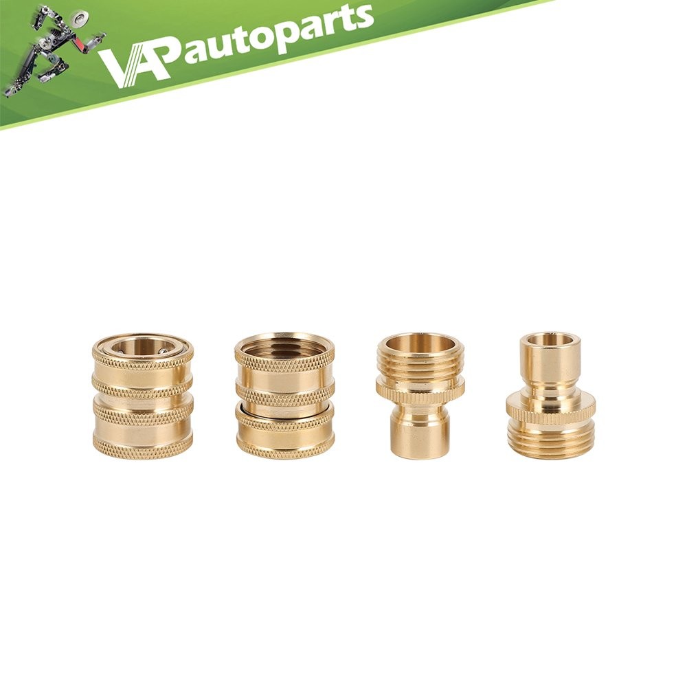3/4″ Garden Hose Quick Connect Water SOLID Brass Female Male Connector Set