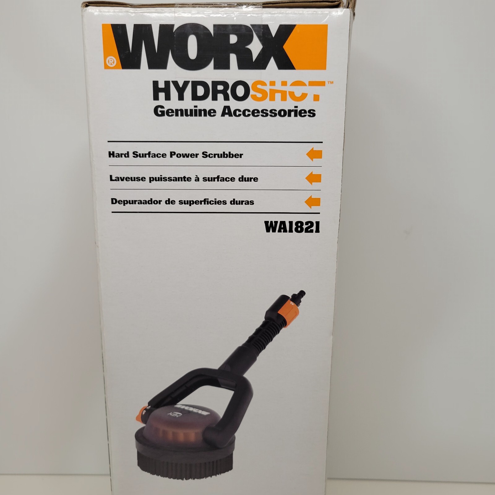 Worx Hydroshot Adjustable Outdoor Power Scrubber, Quick Snap Connection (WA1821)