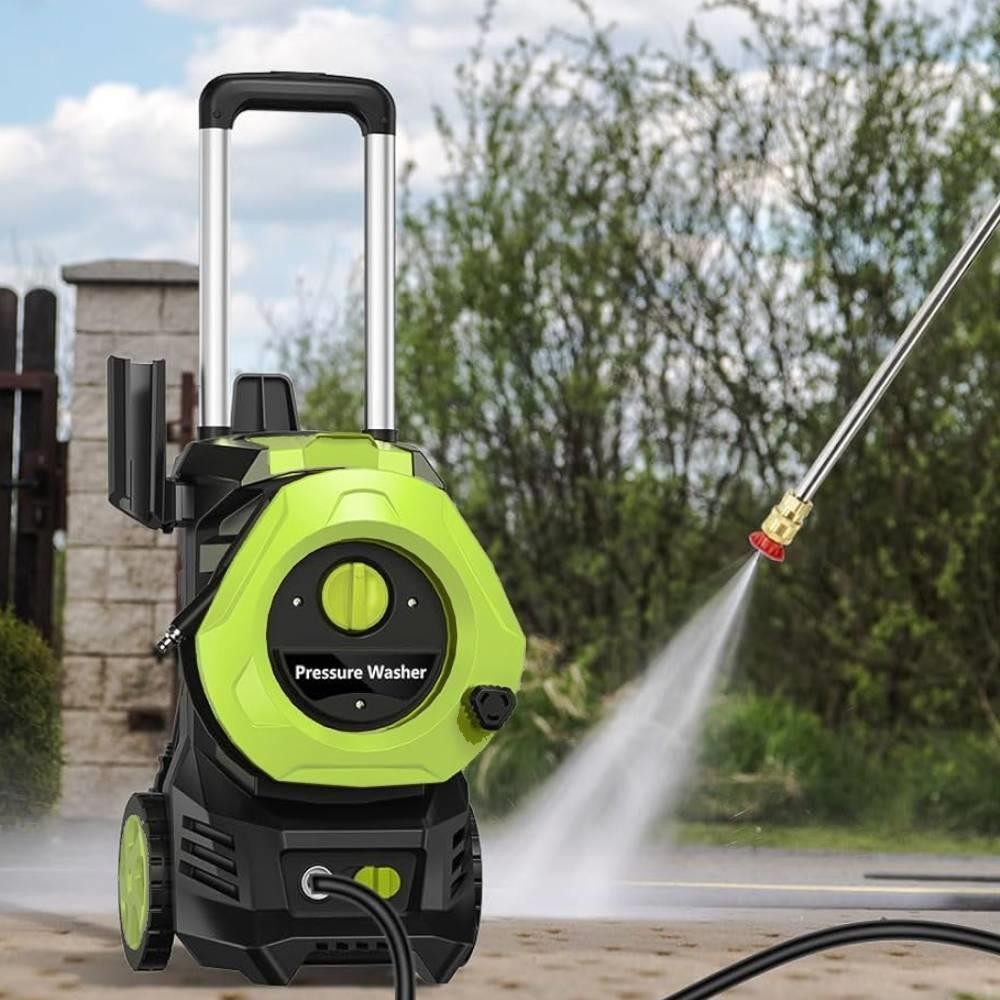 Electric High Pressure Washer 4500PSI 2GPM with Telescopic Handle and Wheels NEW