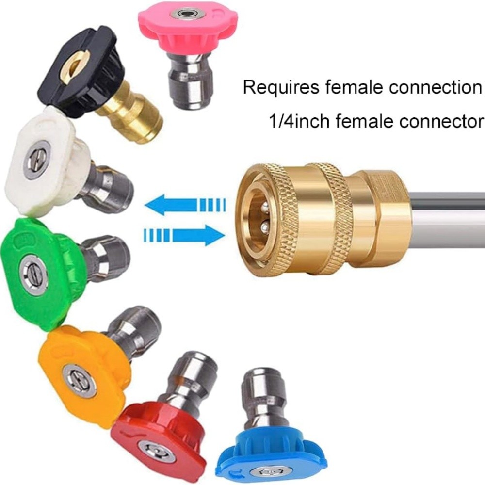 High Pressure 5800PSI Car Power Washer Gun Spray Wand Lance Nozzle and Hose Kit