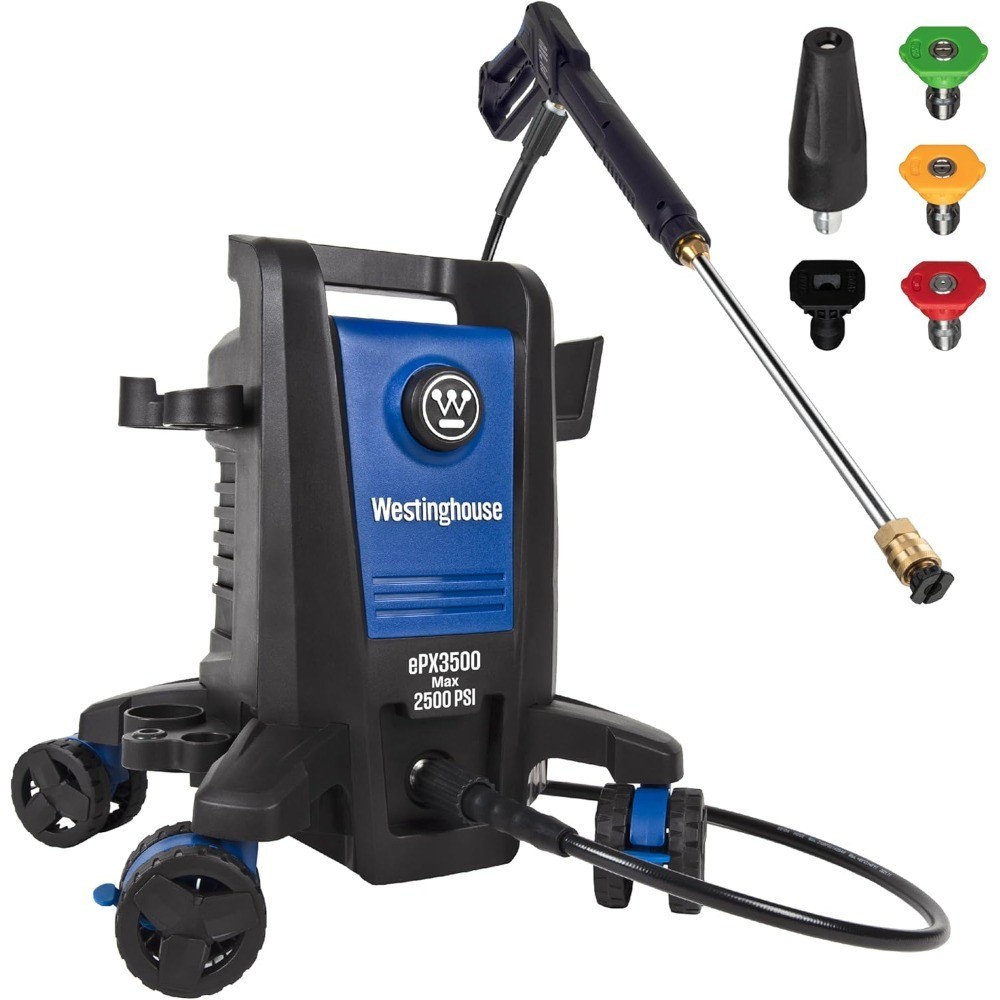 Electric Pressure Washer 3500 Max PSI 1.76 Max GPM with Anti-Tipping Technology