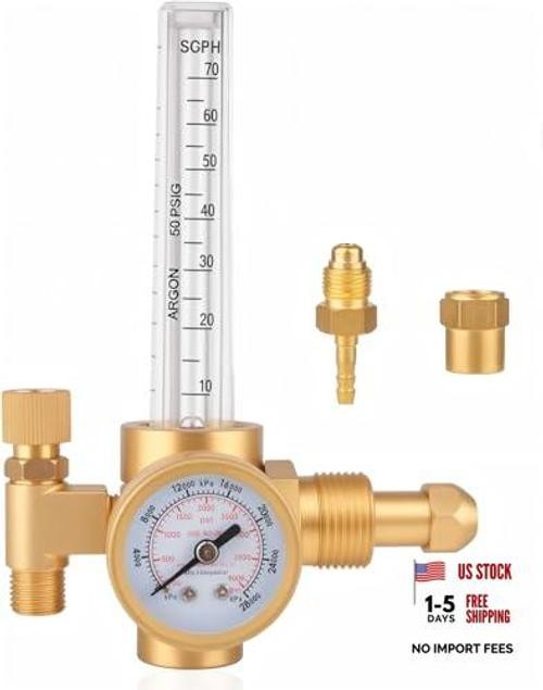 Argon Regulator for TIG MIG Welding, 0-4000 PSI Gas Pressure Regulator with
