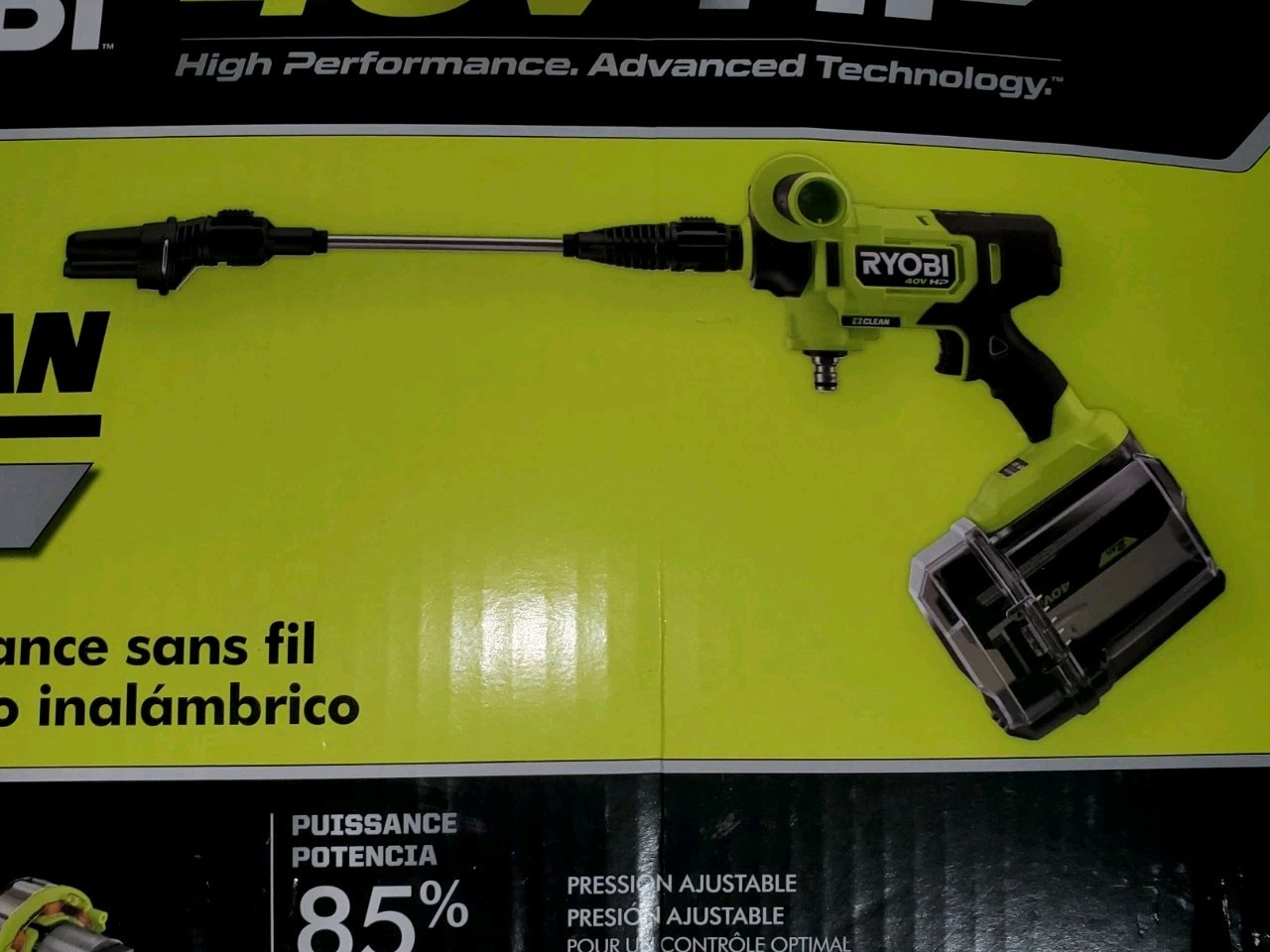 RYOBI 40V HP Brushless EZClean 600 PSI Cold Water Power Cleaner (No Battery)