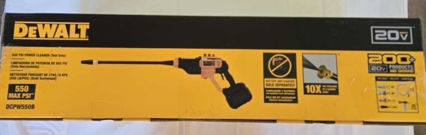 Dewalt 500PSI Power Cleaner Pressure Washer Tool Only DCPW550B NEW