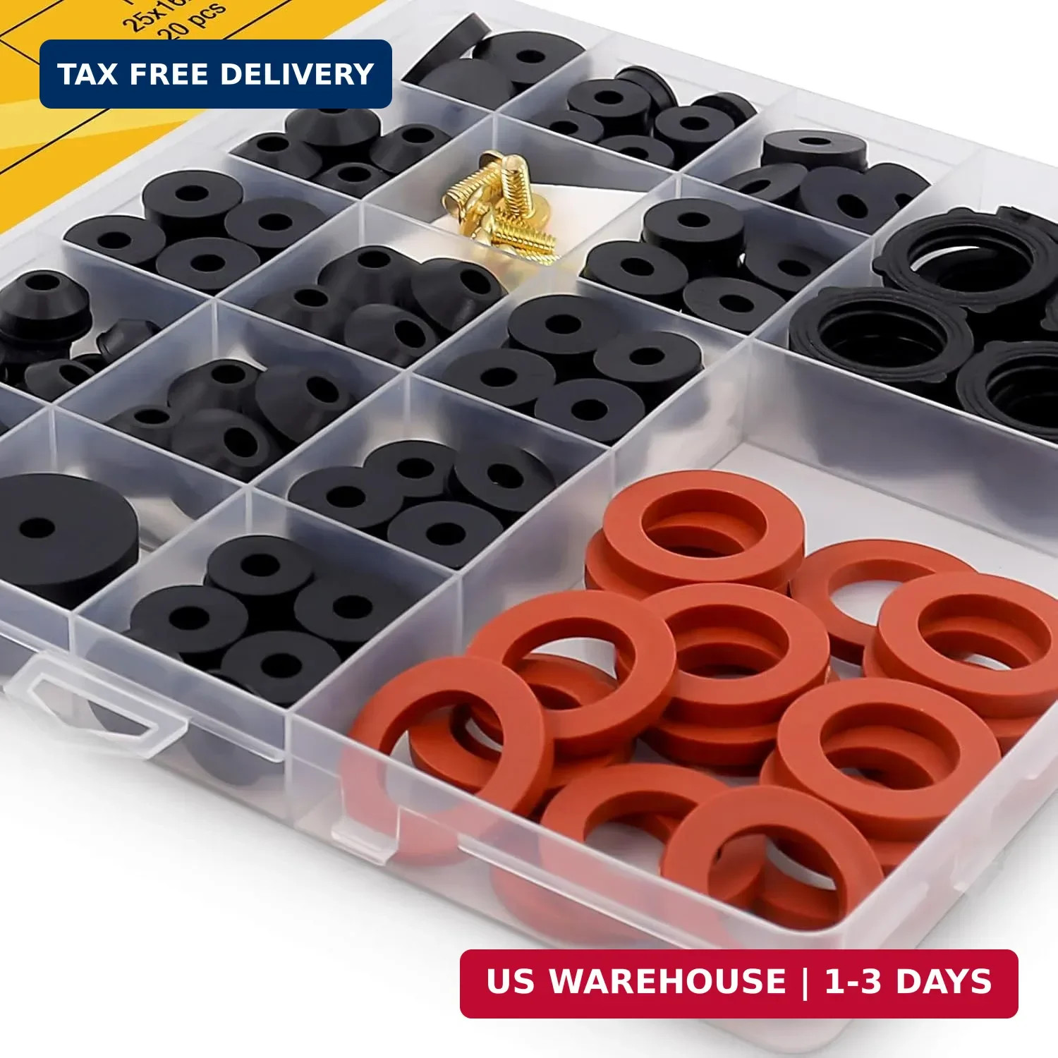 160 Pieces Hose Bib Washer & Faucet Washers Assorted Kit (14 Sizes) – Includes H