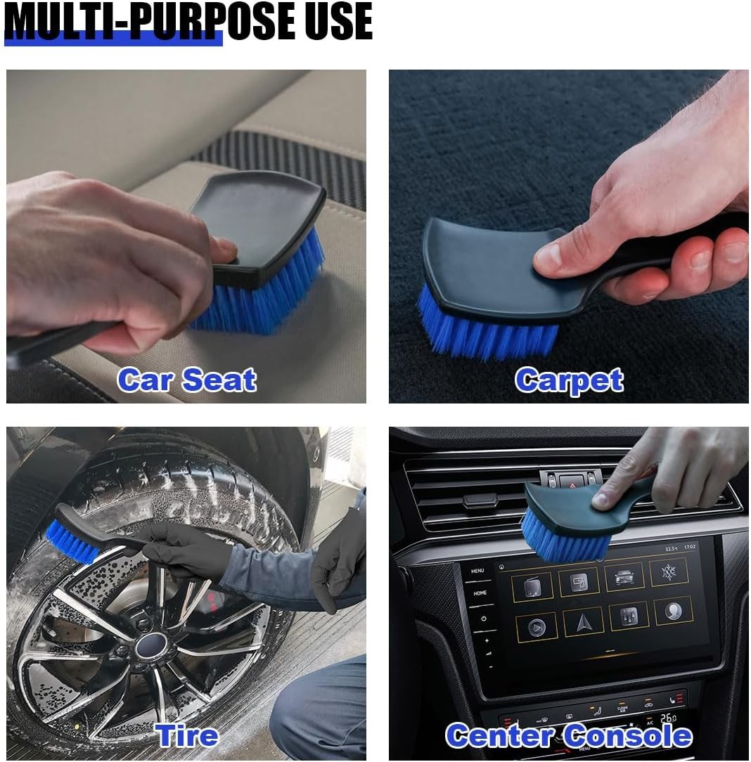 8.3×2.5 Inch Carpet Cleaning Brush, Scrub Brush for Floor Mats, Car Blue
