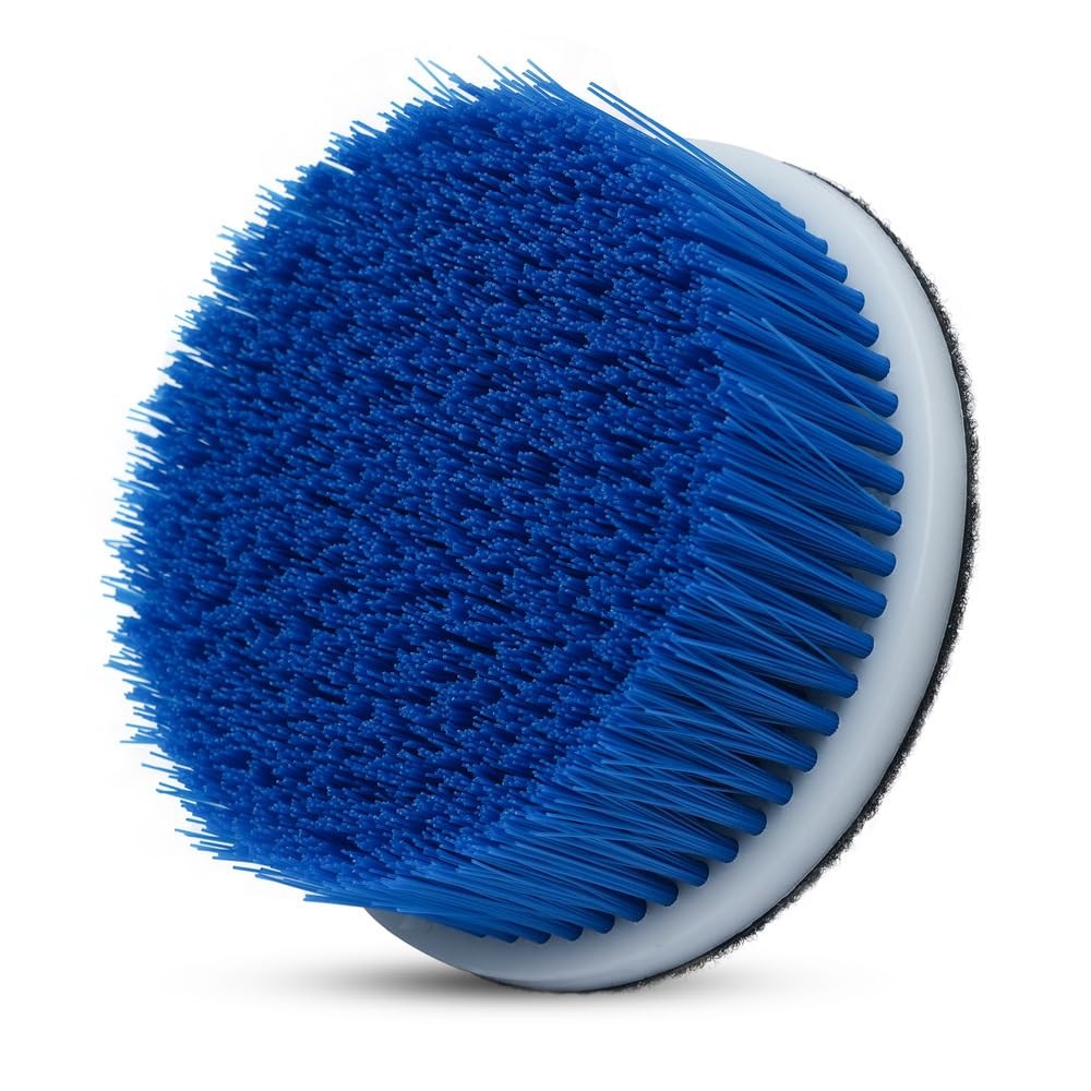 Nanoskin 5″ Carpet & Upholstery Rotary Brush with 1.5-Inch Bristle – 5″, Blue