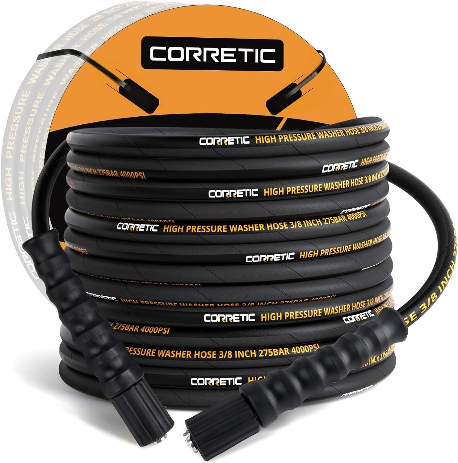 50ft Pressure Washer Hose 4000 PSI, Kink Resistant