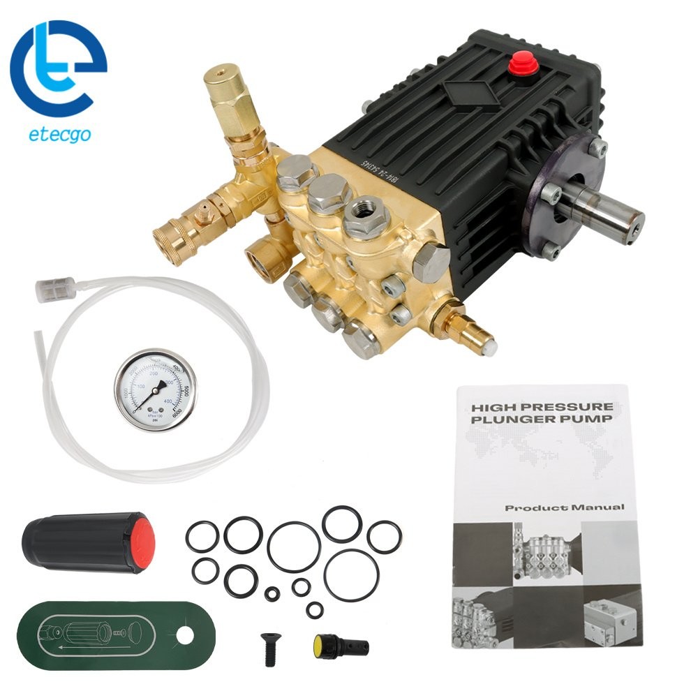 Pressure Power Washer Pump 3600 PSI 4.9 GPM 24 mm Solid Shaft Belt Drive