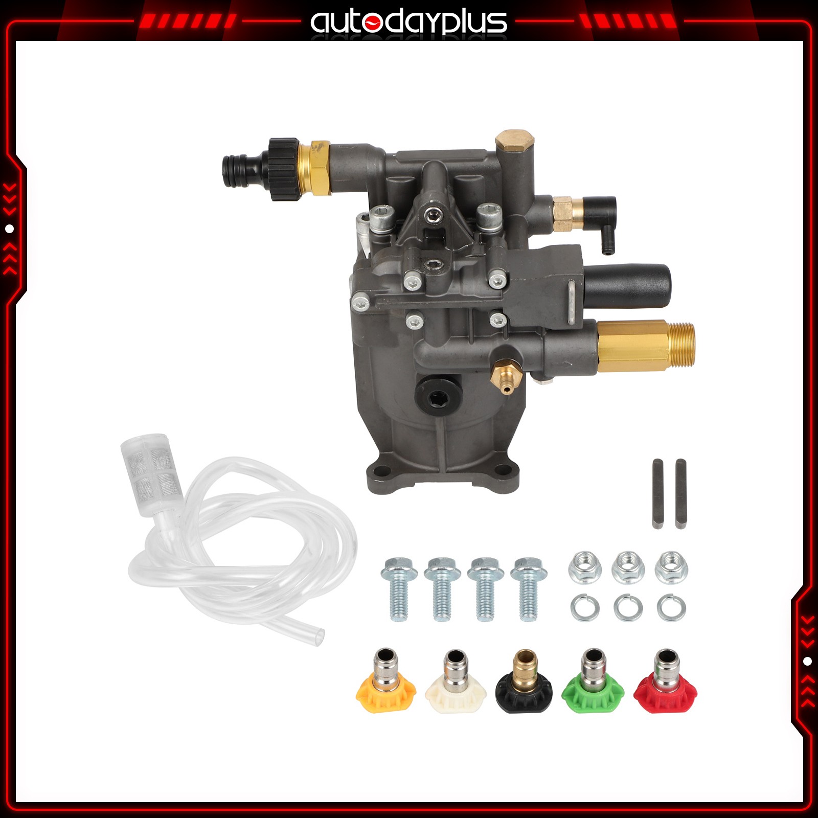 Brand New 3/4″ Shaft Horizontal Pressure Washer Pump Water Pump 3000 PSI 2.5 GPM