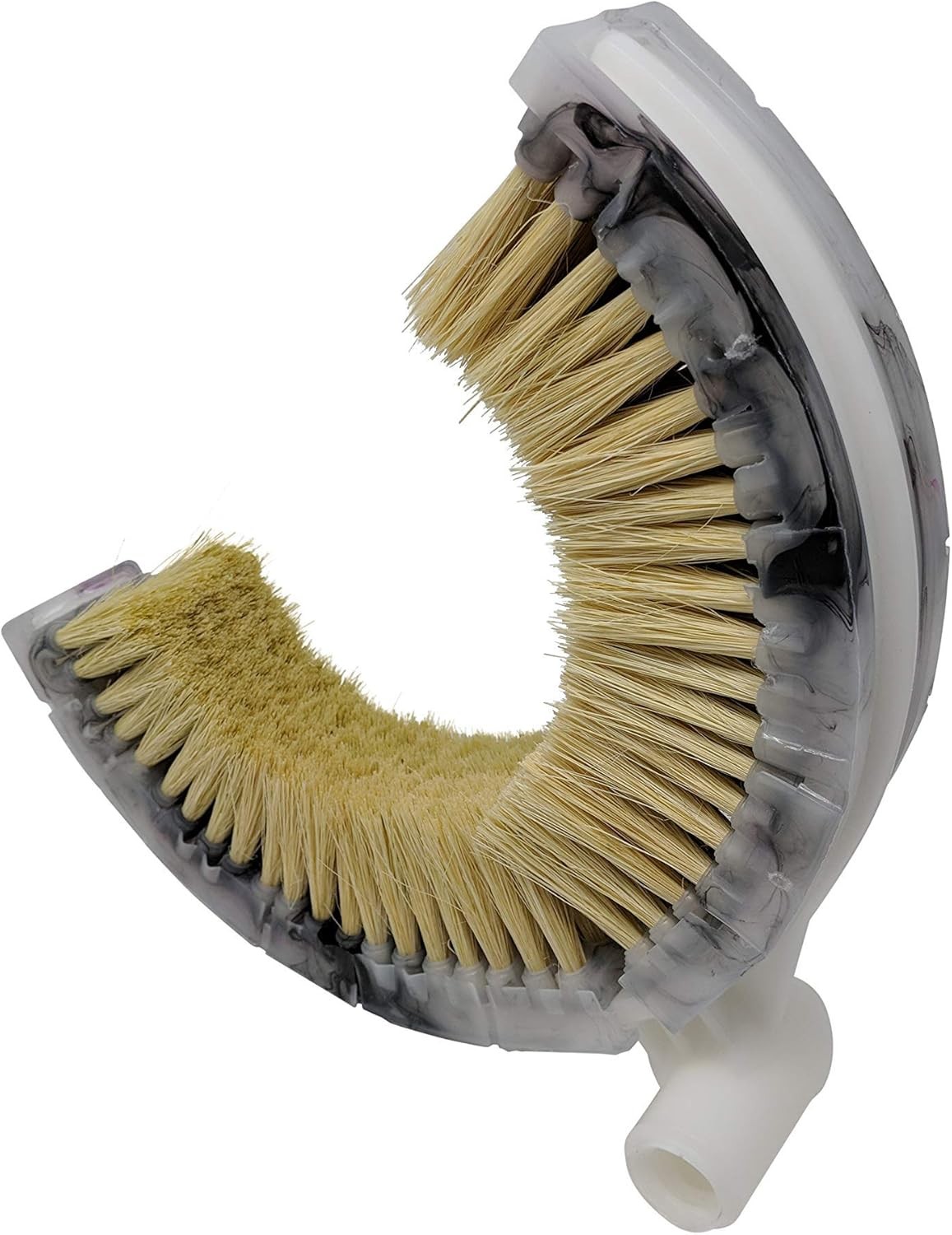 Teravan Curved Wash Brush for Exhaust Stack Pipes 8-10", Gray, Yellow