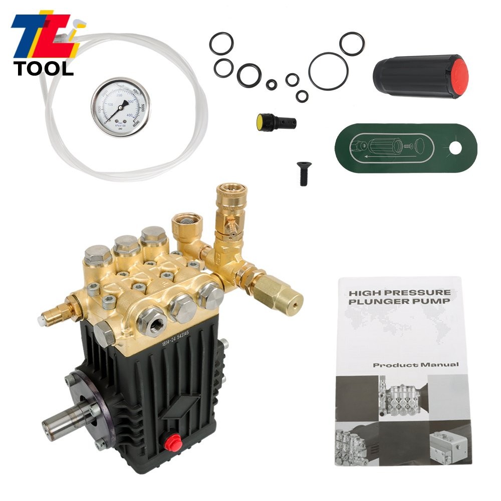 Solid Shaft Belt Drive Pressure Power Washer Pump 24mm 3600 PSI 4.9GPM