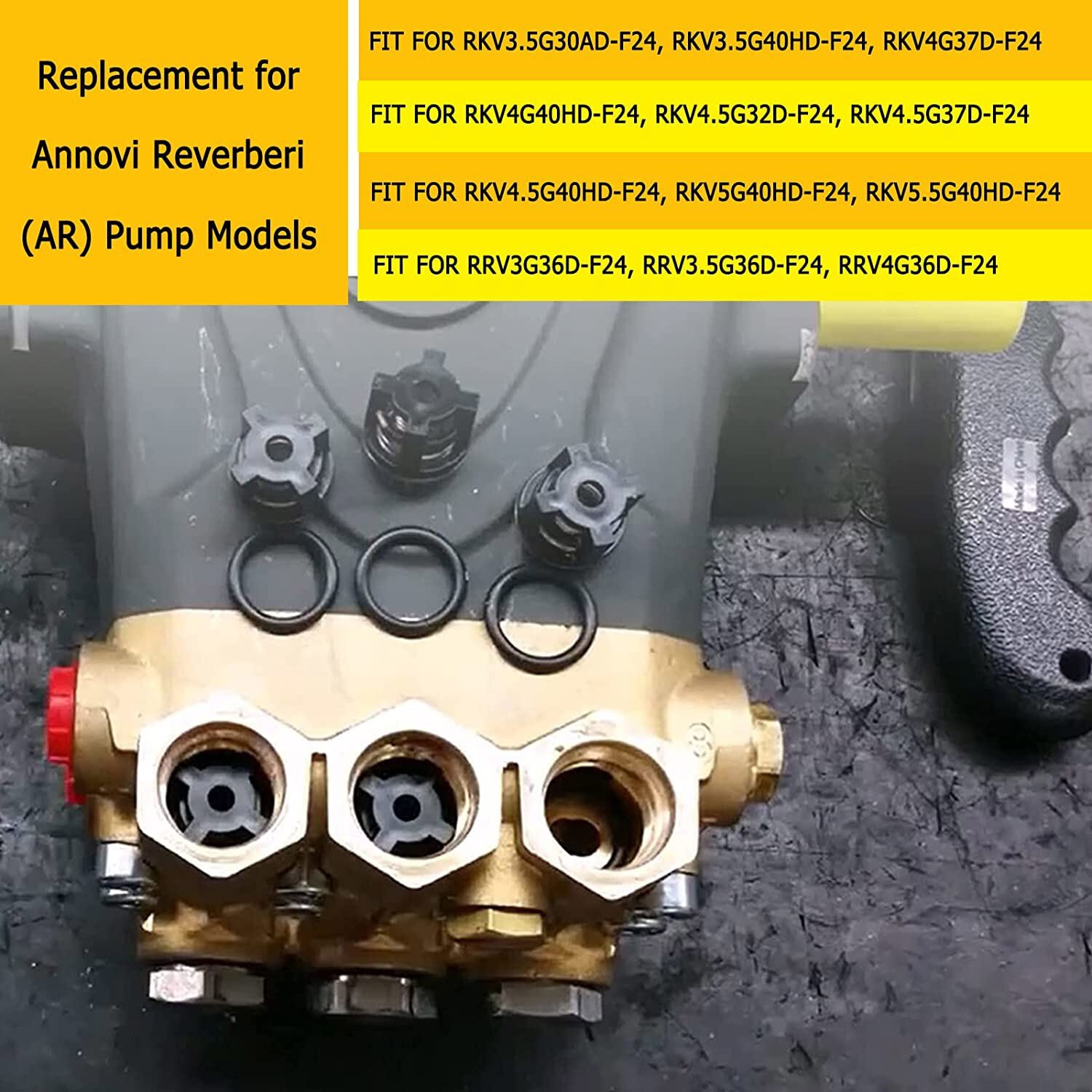 12PCS AR1828 Pressure Washer Pump Check Valves Kit For Annovi Reverberi 18mm