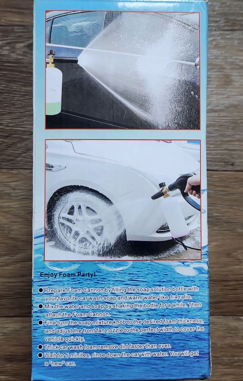 Dusichin Foam Cannon SFL-001 Snow Foam Lance Pressure Washer Jet Wash Quick