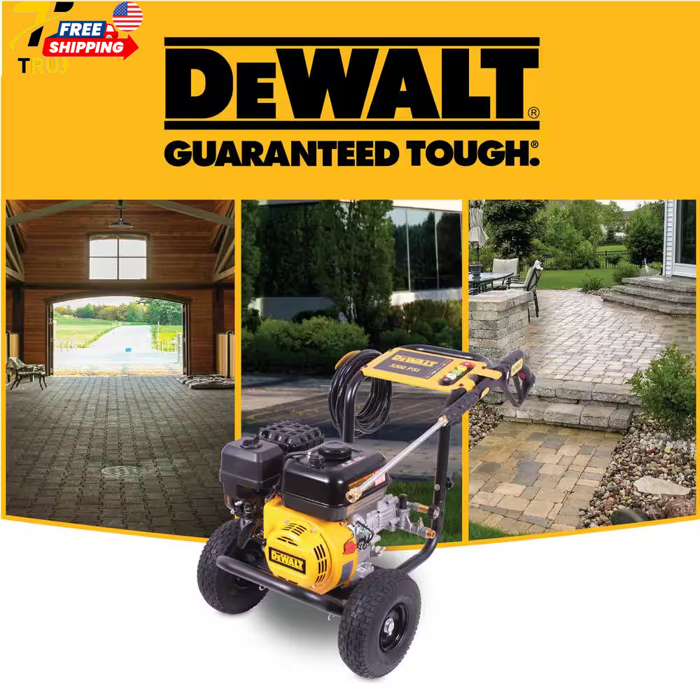 3300 PSI 2.4 GPM Cold Water Gas Pressure Washer with 208Cc Engine