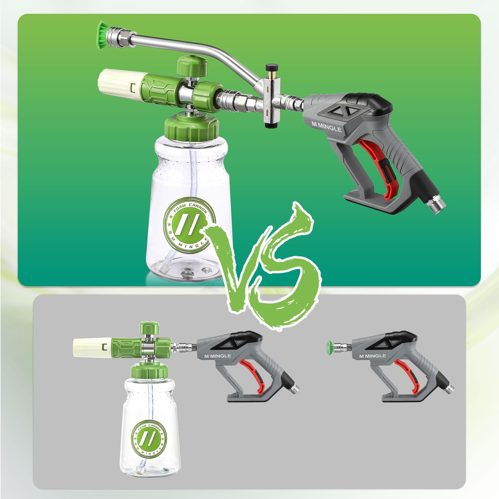 Dual Lance Pressure Washer Wand for Foam Cannon