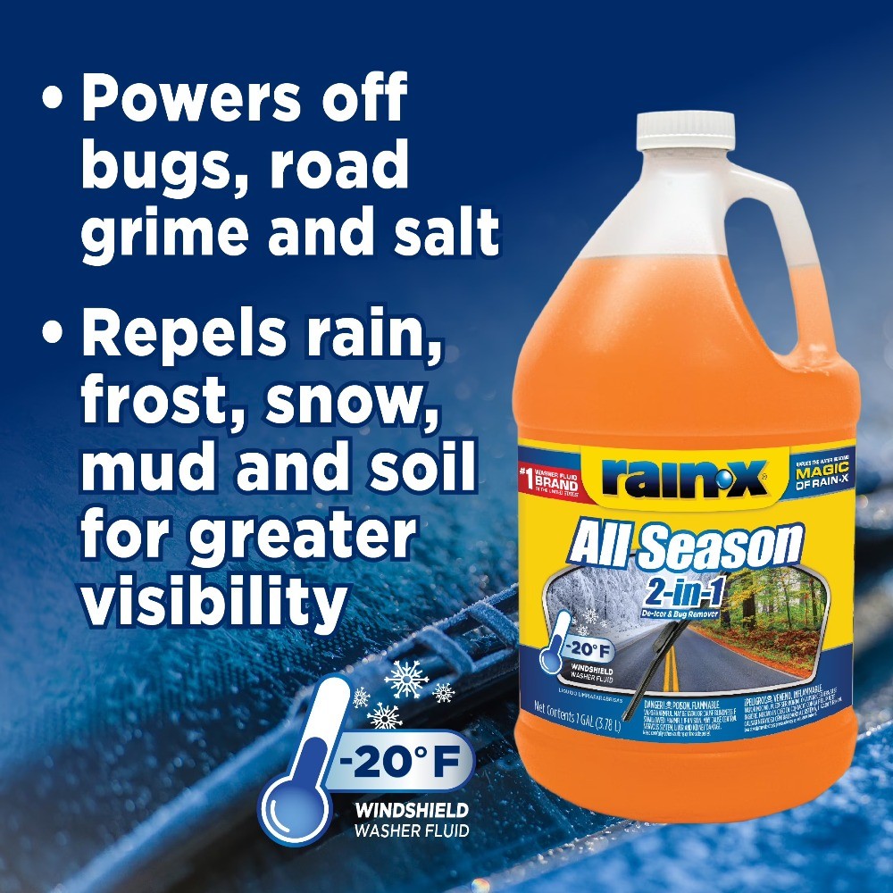 (2 pack) 20F 2-In-1 All-Season Washer Fluid