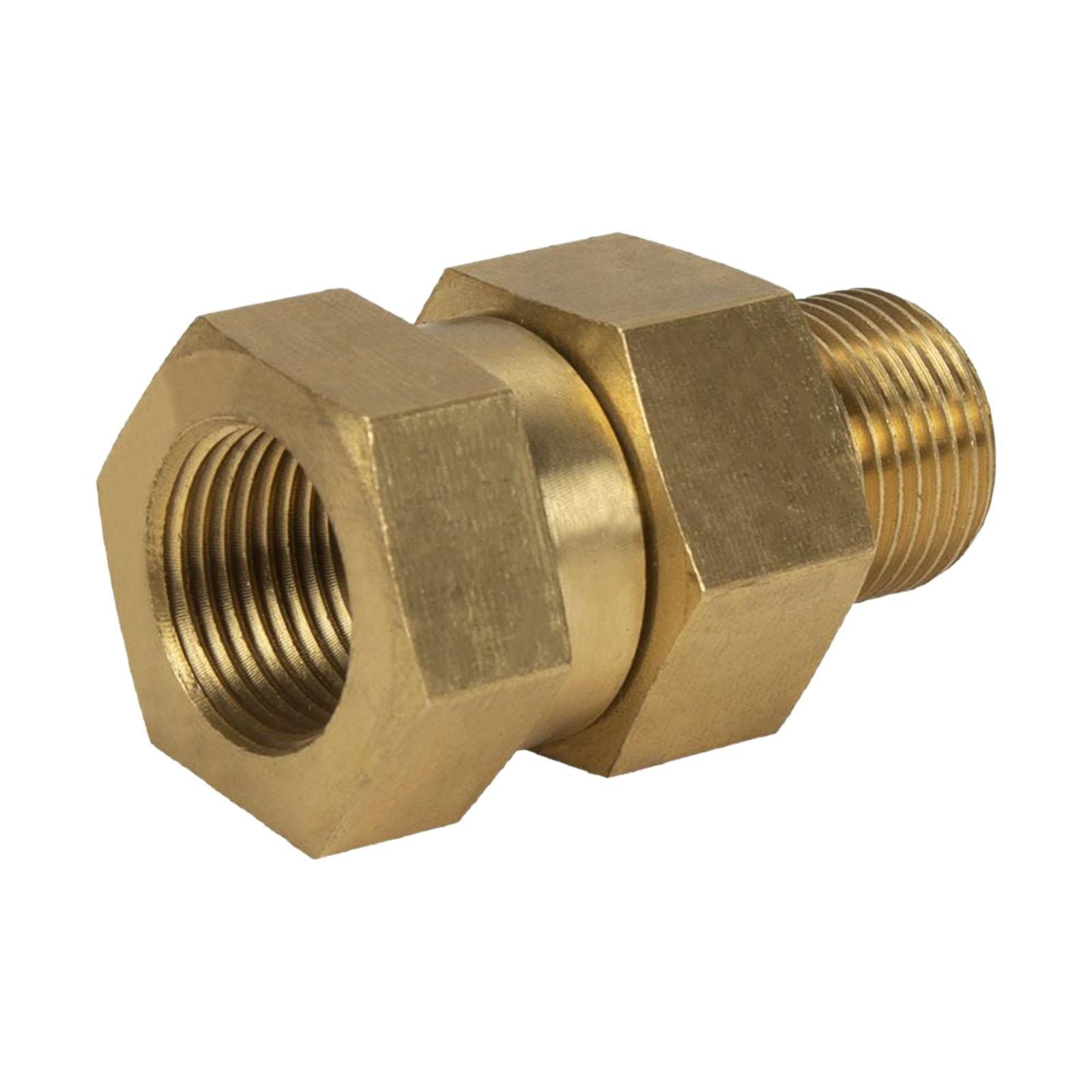 Pressure Washer Swivel Connector Easy to Install Brass Hose Coupling