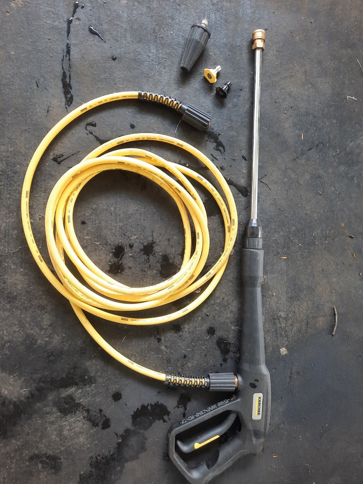 Karcher 1800psi elect pressure gun, hose, 3 nozzles for mod. K1800PS 1.106-201.0