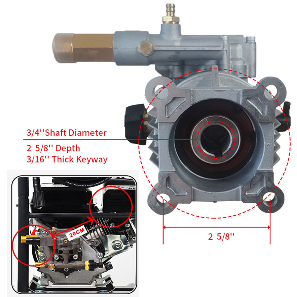 Motor Power Pressure Washer Water Pump for Karcher G3050OH, G3050OH, Honda GC190