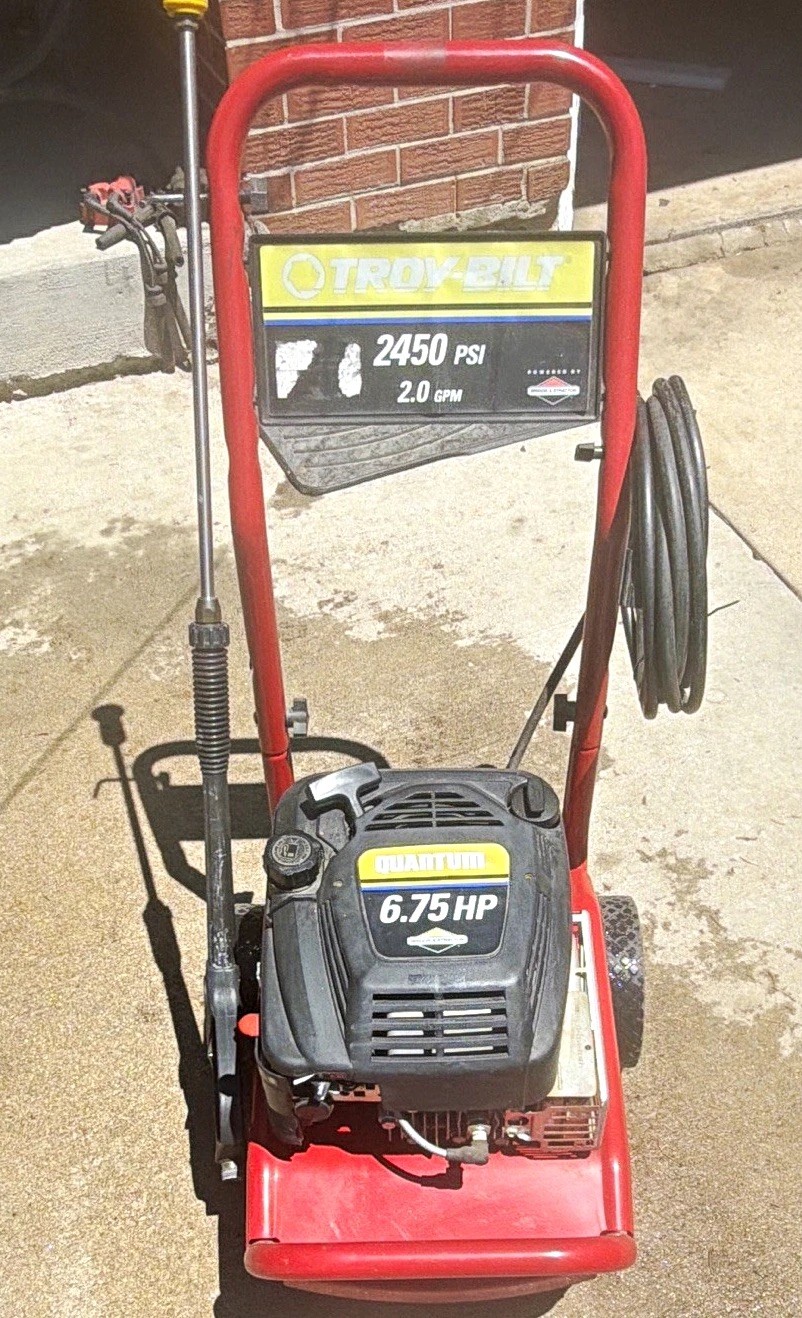 Troy-Bilt 2450 PSI 2.0 GPM 6.75 HP Gas Cold Water Pressure Washer w/ Gun & Hose