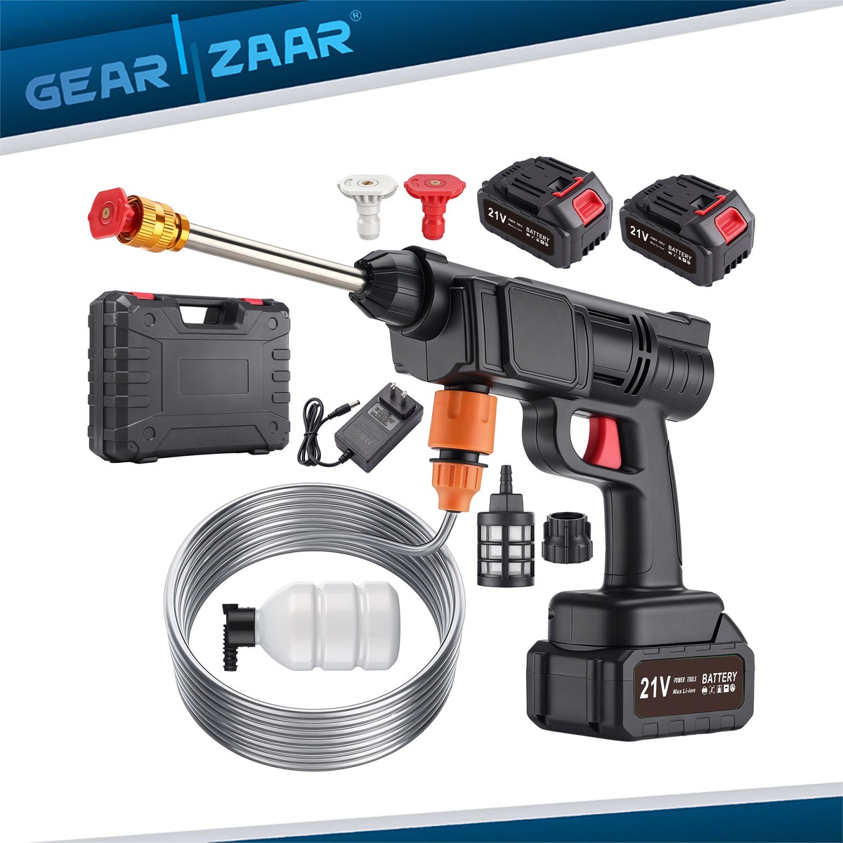 Pressure Water Spray Gun Car Washer Cleaner Tool For balconies decks Portable