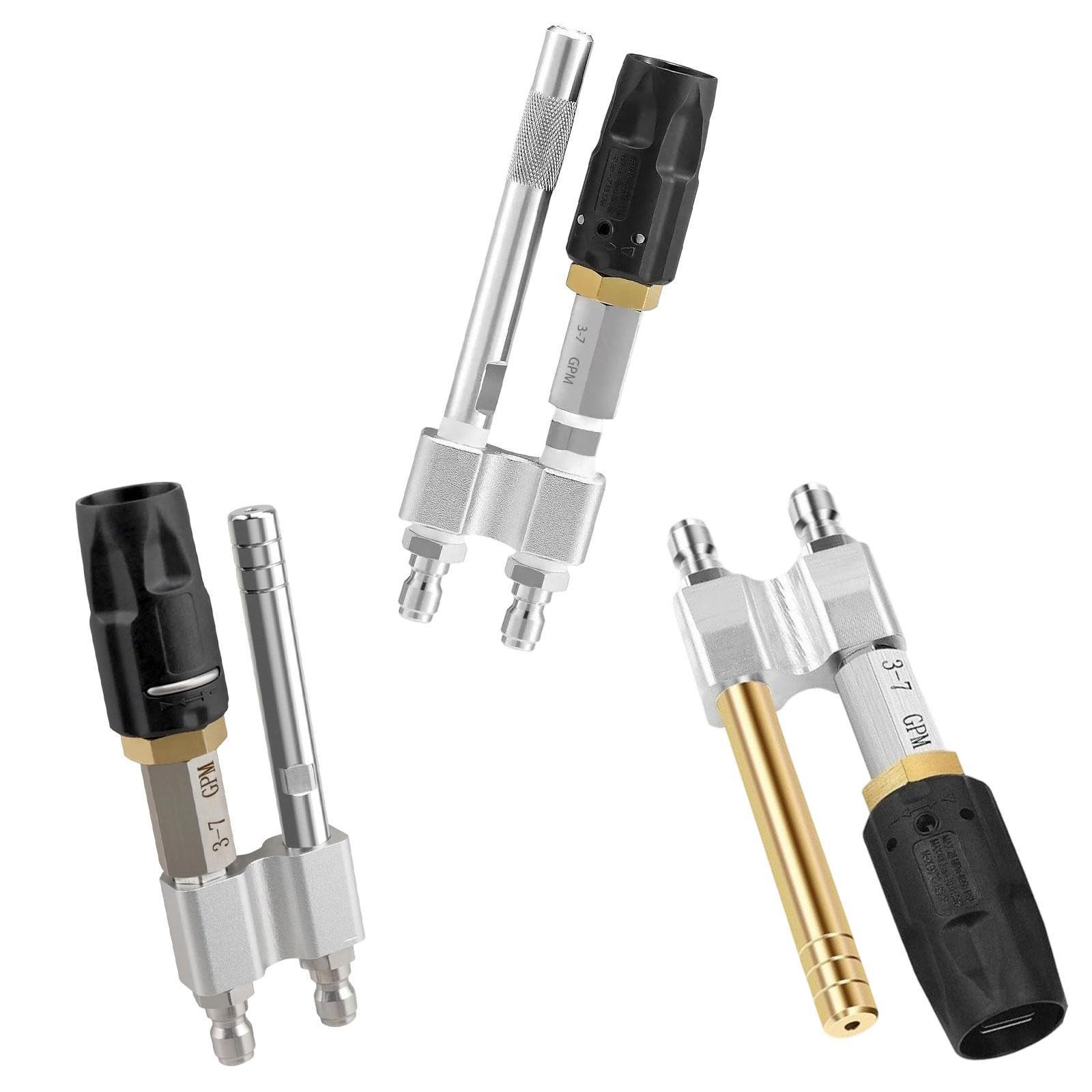 Twist Nozzle Quick Connect Rotate Spray Pattern Downstream Soft Wash Nozzle