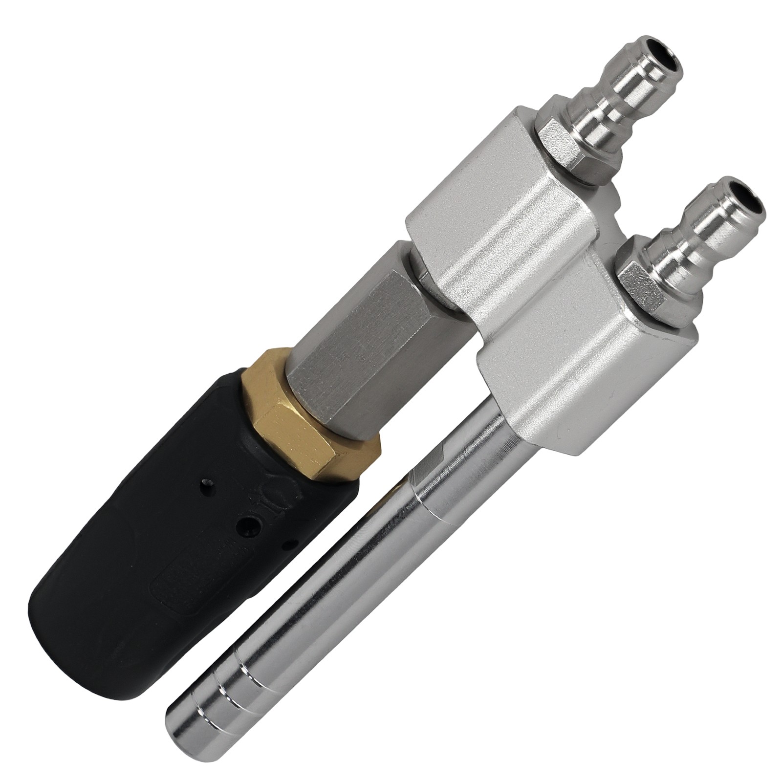 1* Adjustable 2-in-1 Pressure Washer Nozzle Brass 6000 PSI Soft Wash 0-60° 1/4″