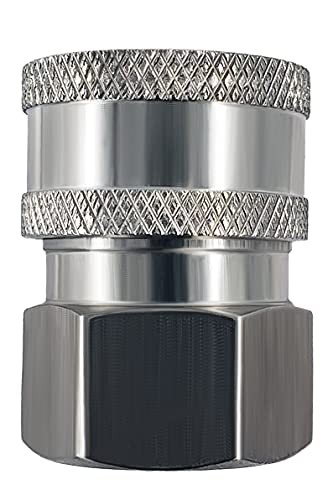 Ultimate Washer 3/8″ Quick Connect Pressure Washer Male and Female Hose Adapter