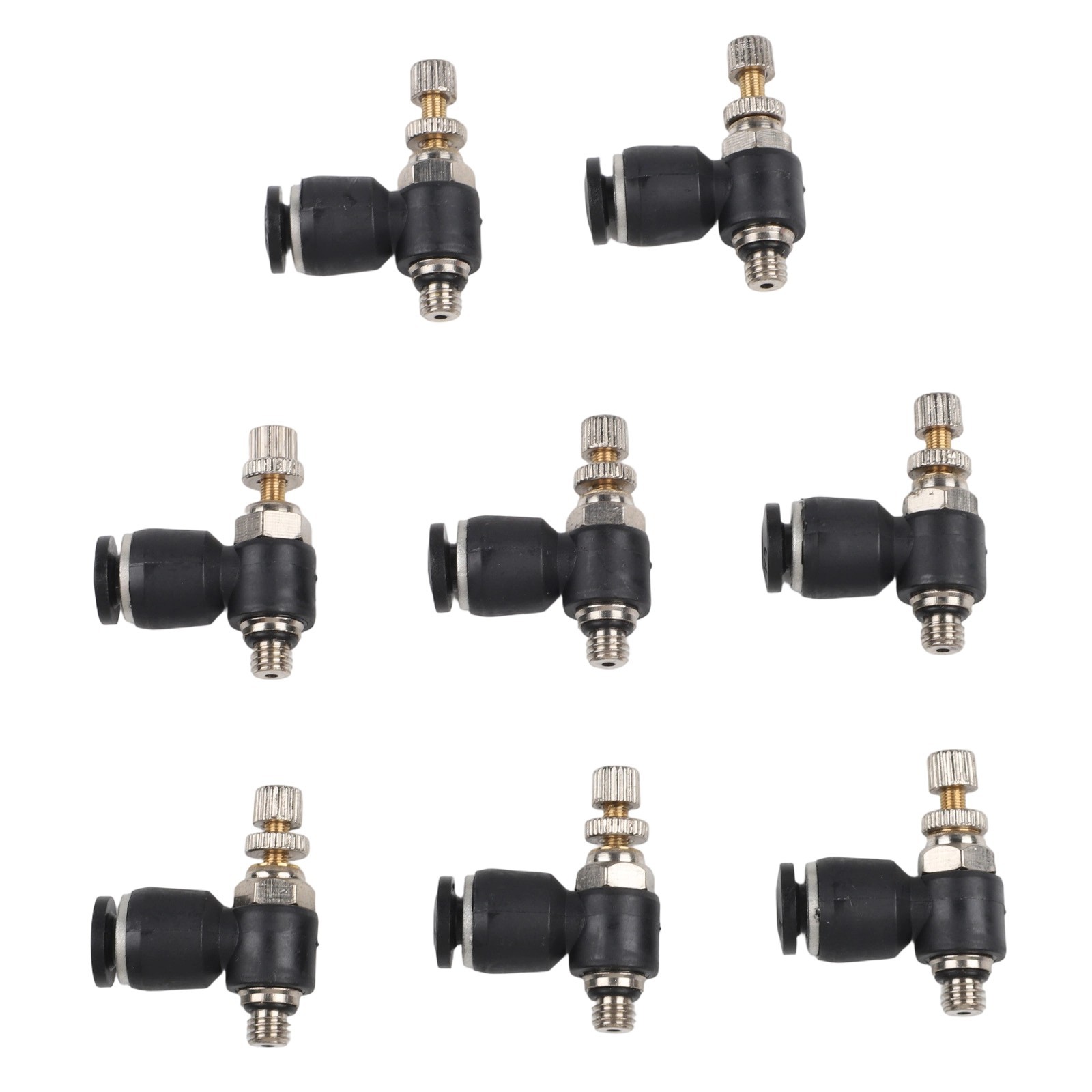 8 Quick Connectors for Pneumatic Systems Air Flow Control Valves and Tubing