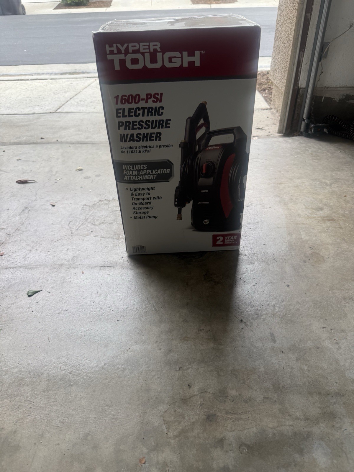 hyper tough pressure washer 1600 Psi