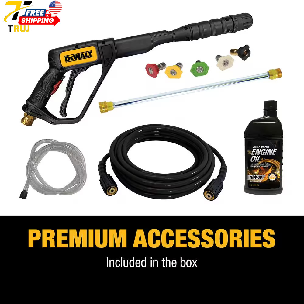 3300 PSI 2.4 GPM Cold Water Gas Pressure Washer with 208Cc Engine