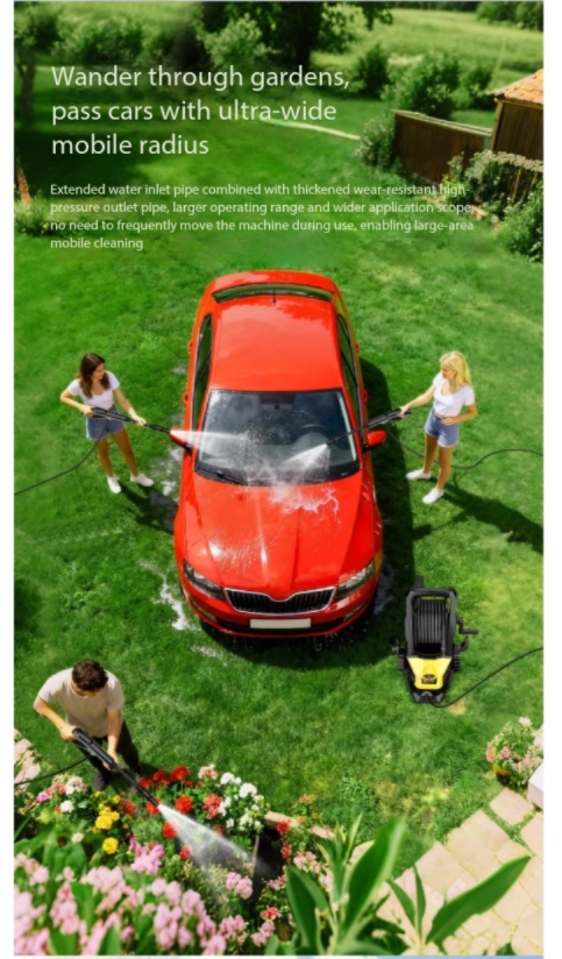 220V Pressure Pump Powerful Floor Scrubber High-Power Household Cleaning Wonder