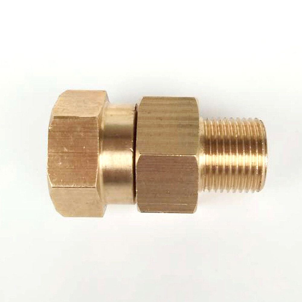 Solid Brass Live Swivel 3/8 NPT x 3/8 NPT Pressure Washer 3200 PSI