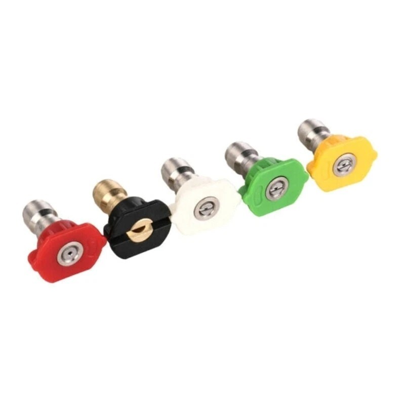 5pcs Car Wash High Pressure Water Guns Jet Clean Sprinkler Sprayer Nozzles Tips