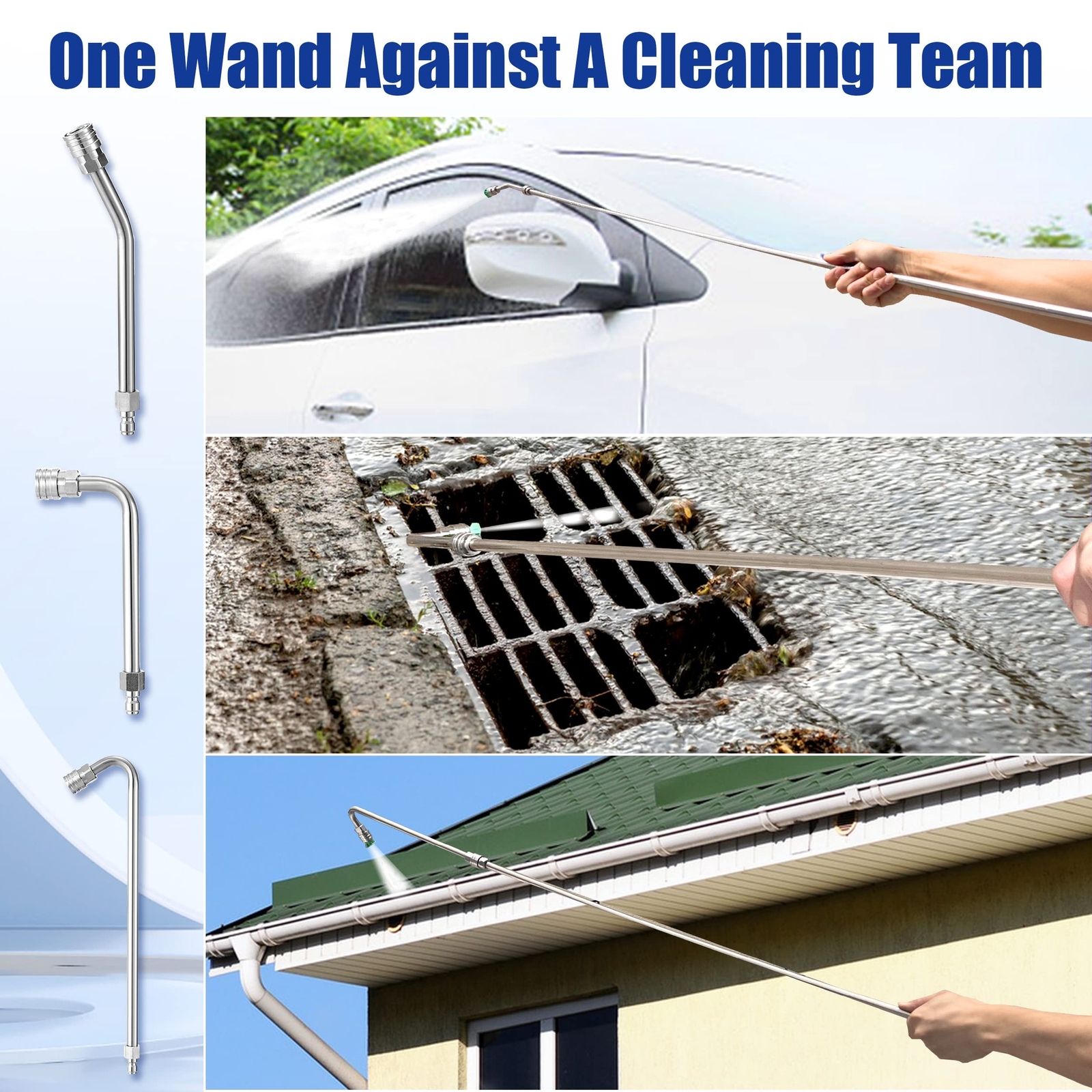 M MINGLE Pressure Washer Extension Wand – 60″ Upgrade Power Washer Lance – Pr…