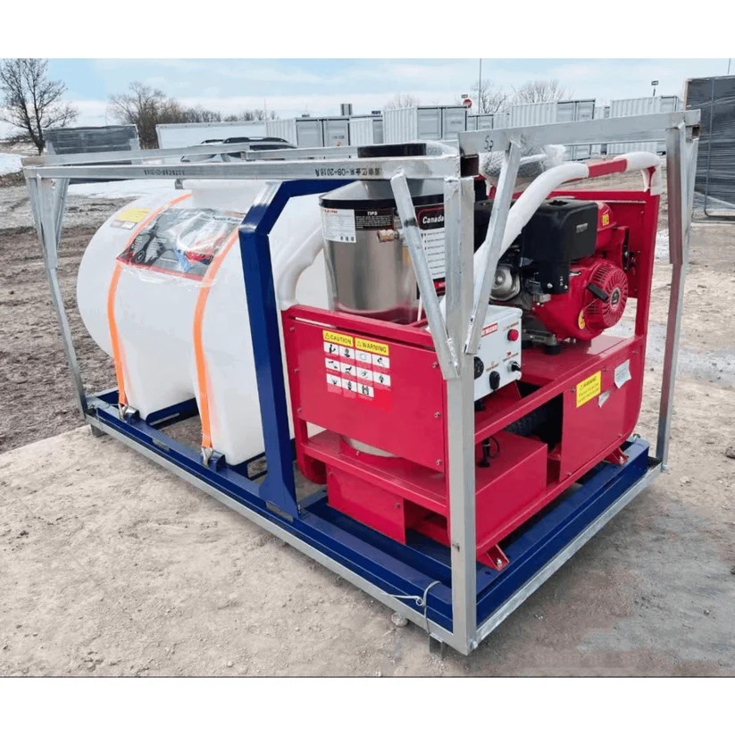Greatbear Industrial 4000PSI Hot Water Pressure Washer with 436 Gal Water Tank