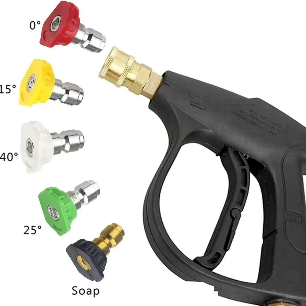 5Pack 1/4 Quick Connect Pressure Washer Nozzle Tips 4000PSI Spray