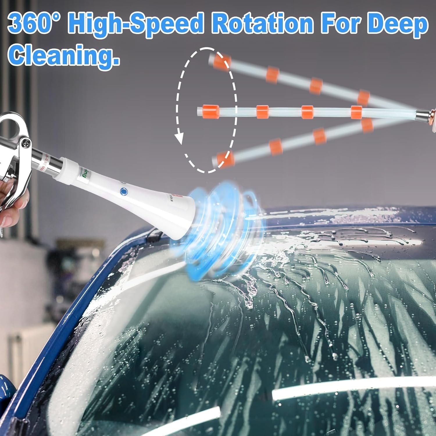 Car Cleaning Gun Detailing Dry Air Blow Gun, High Pressure Car Interior Cleaning